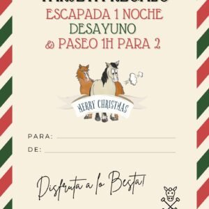 Tarjeta Regalo Escapada Alojamiento y Paseo a Caballo en Galicia